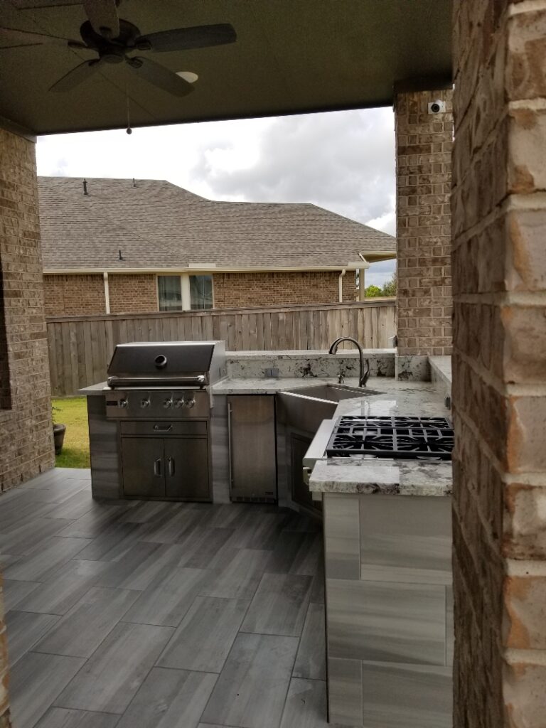 Outdoor living and patio cover project by ABF Remodeling in Houston, TX