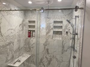 Bathroom remodeling project by ABF Remodeling in the Houston area
