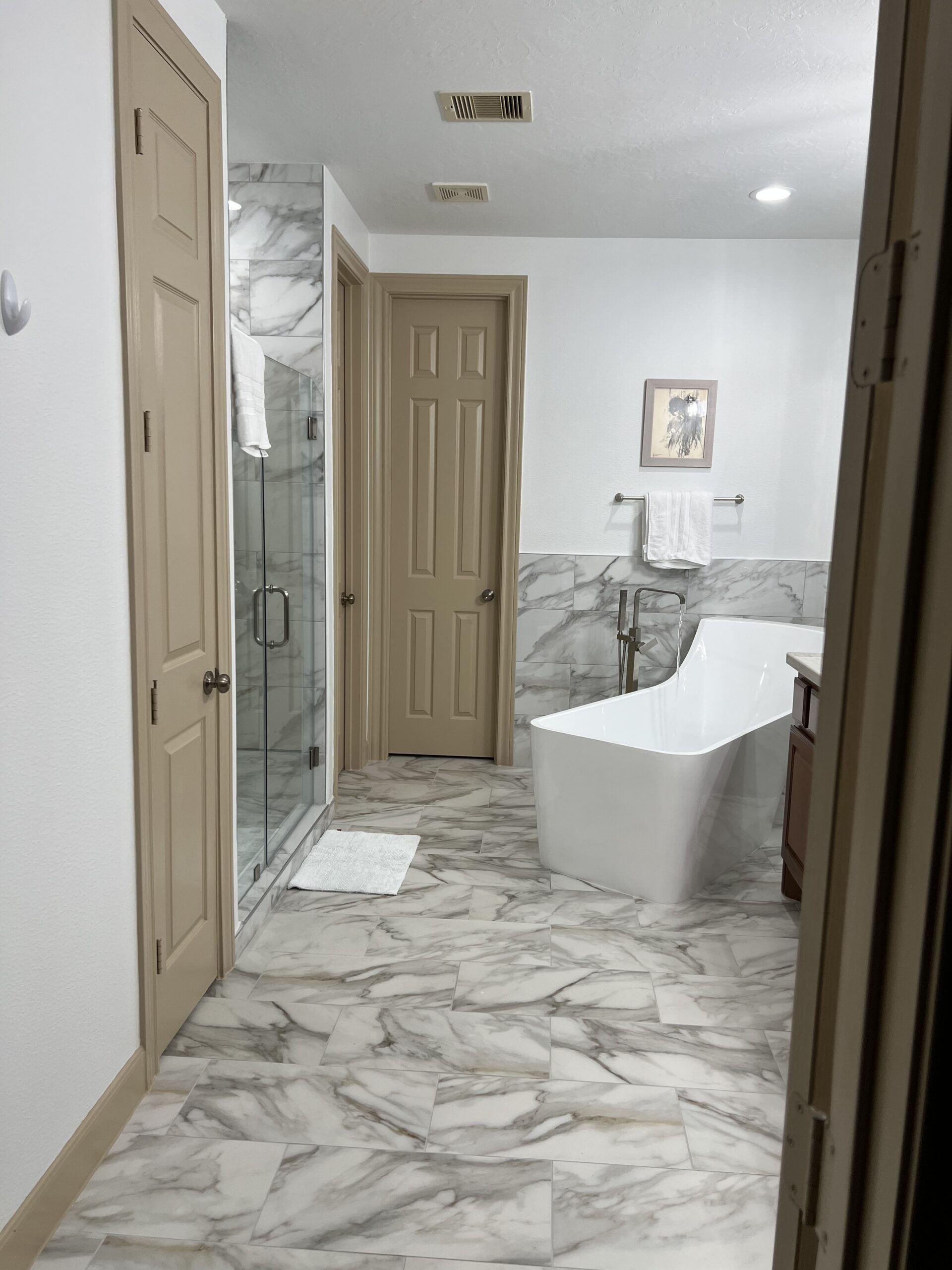 Bathroom remodeling project by ABF Remodeling in the Houston area