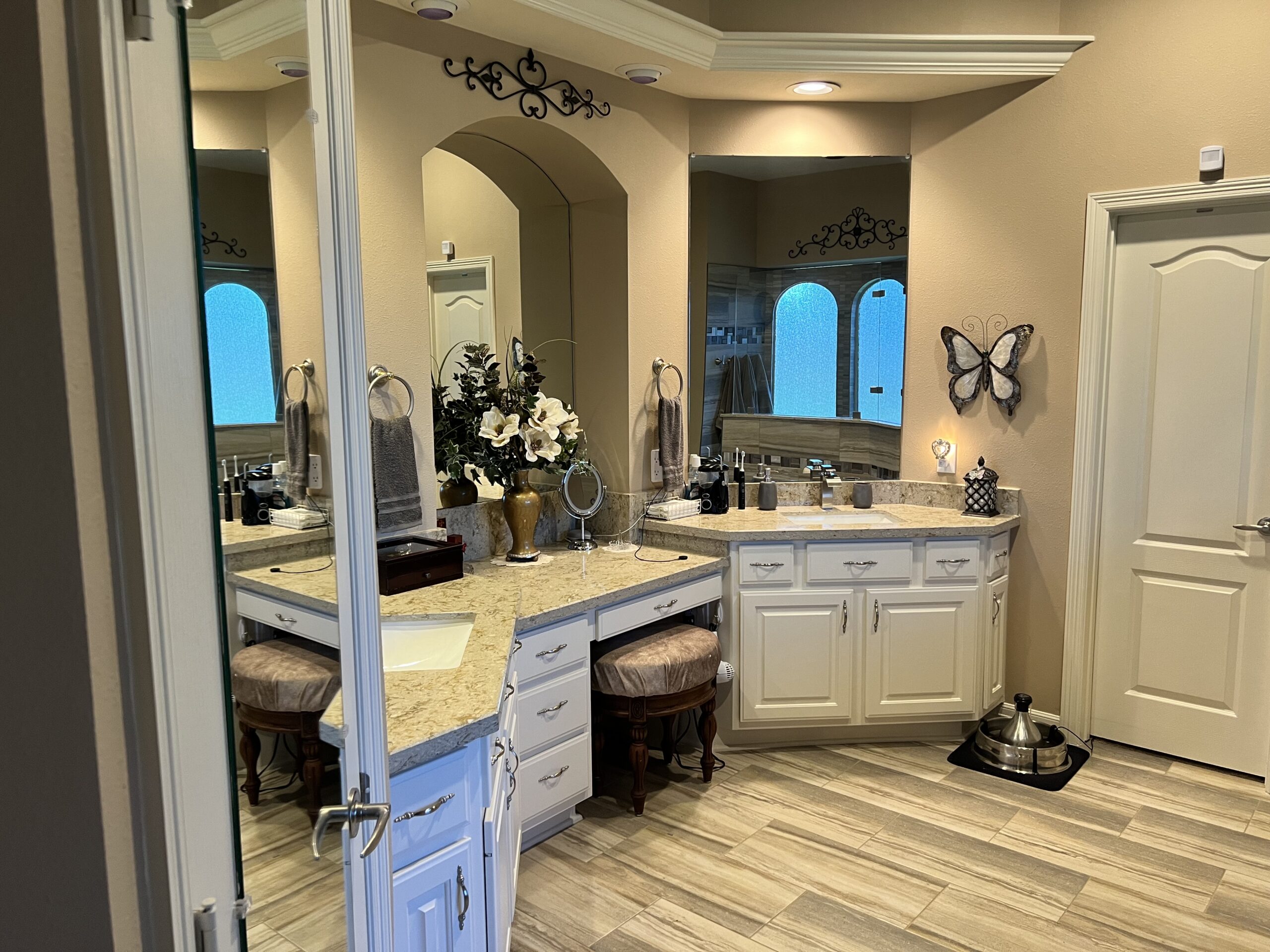 Walk-in shower remodeling project by ABF Remodeling in the Houston area