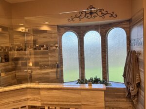 Walk-in shower remodeling project by ABF Remodeling in the Houston area